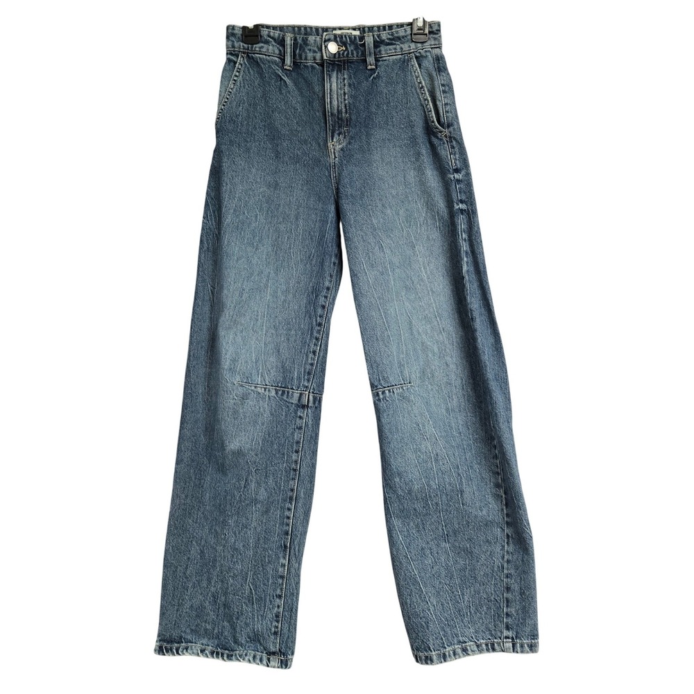 Cotton On Barrel Jeans High Rise‎ Curved Leg Denim Women's Size 24